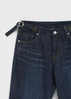 [MADE] Kochan Buckle 3/4 Semi Bootcut Denim Pants