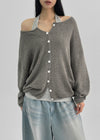 Darkb Loose Fit Summer Cardigan