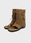 Holpy Tassel Suede Thong Mid Boots