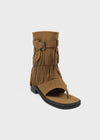 Holpy Tassel Suede Thong Mid Boots