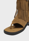 Holpy Tassel Suede Thong Mid Boots