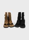 Holpy Tassel Suede Thong Mid Boots