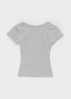 Dicuber Slim U-Neck Short Sleeve Tee