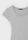 Dicuber Slim U-Neck Short Sleeve Tee