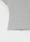Dicuber Slim U-Neck Short Sleeve Tee