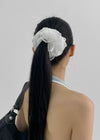 Tevern See-through Embroidered Scrunchies