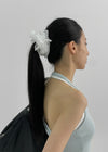 Tevern See-through Embroidered Scrunchies