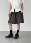 Jimben Cotton Basic Midi Skirt