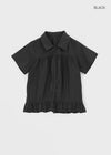 Chukia Shirring Frill Short Sleeve Shirt