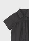 Chukia Shirring Frill Short Sleeve Shirt
