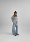 Rildy Distressed Wide Denim Pants