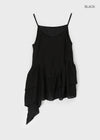 Sessong Layered Sleeveless Asymmetric Mini Dress