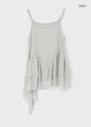 Sessong Layered Sleeveless Asymmetric Mini Dress