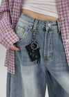 Planky Eyelet Keyring (Genuine Leather)