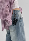 Planky Eyelet Keyring (Genuine Leather)