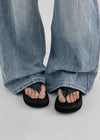Bakaile Glossy Thong Sandals