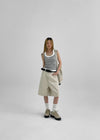 (UNISEX) Letain Cotton Bermuda Pants