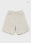 (UNISEX) Letain Cotton Bermuda Pants
