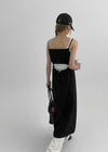 Onmon Back String Sleeveless Long Dress
