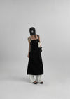 Onmon Back String Sleeveless Long Dress
