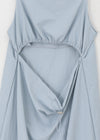 Onmon Back String Sleeveless Long Dress