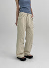 Panpo Semi Bootcut Pocket Cotton Pants