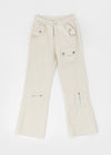 Panpo Semi Bootcut Pocket Cotton Pants