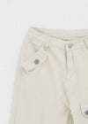 Panpo Semi Bootcut Pocket Cotton Pants