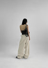 Shollivan Dot Halter Sleeveless Top