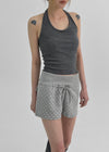 Rachit Ribbed Crop Halter Sleeveless Top