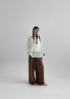 Heybin Summer Loose Fit Boat Neck Knit