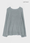 Heybin Summer Loose Fit Boat Neck Knit