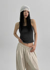 Slinky Ribbed Layered Sleeveless Top