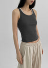 Slinky Ribbed Layered Sleeveless Top