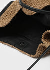 Centver Square Rattan Shoulder Bag