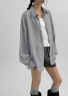 (UNISEX) Ebet Loose Fit Linen Shirt