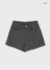 Shearling Cotton Shorts