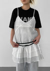 Yusty Tiered Sleeveless Mini Dress