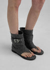 Nouton Linen Buckle Mid Boots