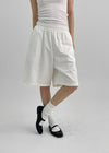 [MADE] Dikit Oversized Cotton Bermuda Pants with Elastic Waist
