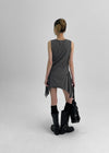 Fezzle Strap Asymmetric Mini Dress