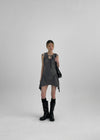 Fezzle Strap Asymmetric Mini Dress