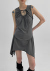 Fezzle Strap Asymmetric Mini Dress