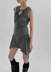 Fezzle Strap Asymmetric Mini Dress