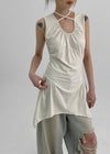Fezzle Strap Asymmetric Mini Dress