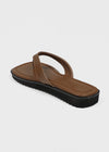 Dovki Square Leather Thong Sandals
