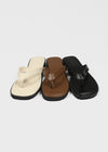 Dovki Square Leather Thong Sandals
