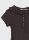 [MADE] Camora Hooded Two-tone Short Sleeve T-shirt