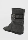 Nouton Linen Buckle Mid Boots