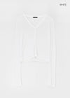 Fekle Tencel V-Neck Summer Cardigan